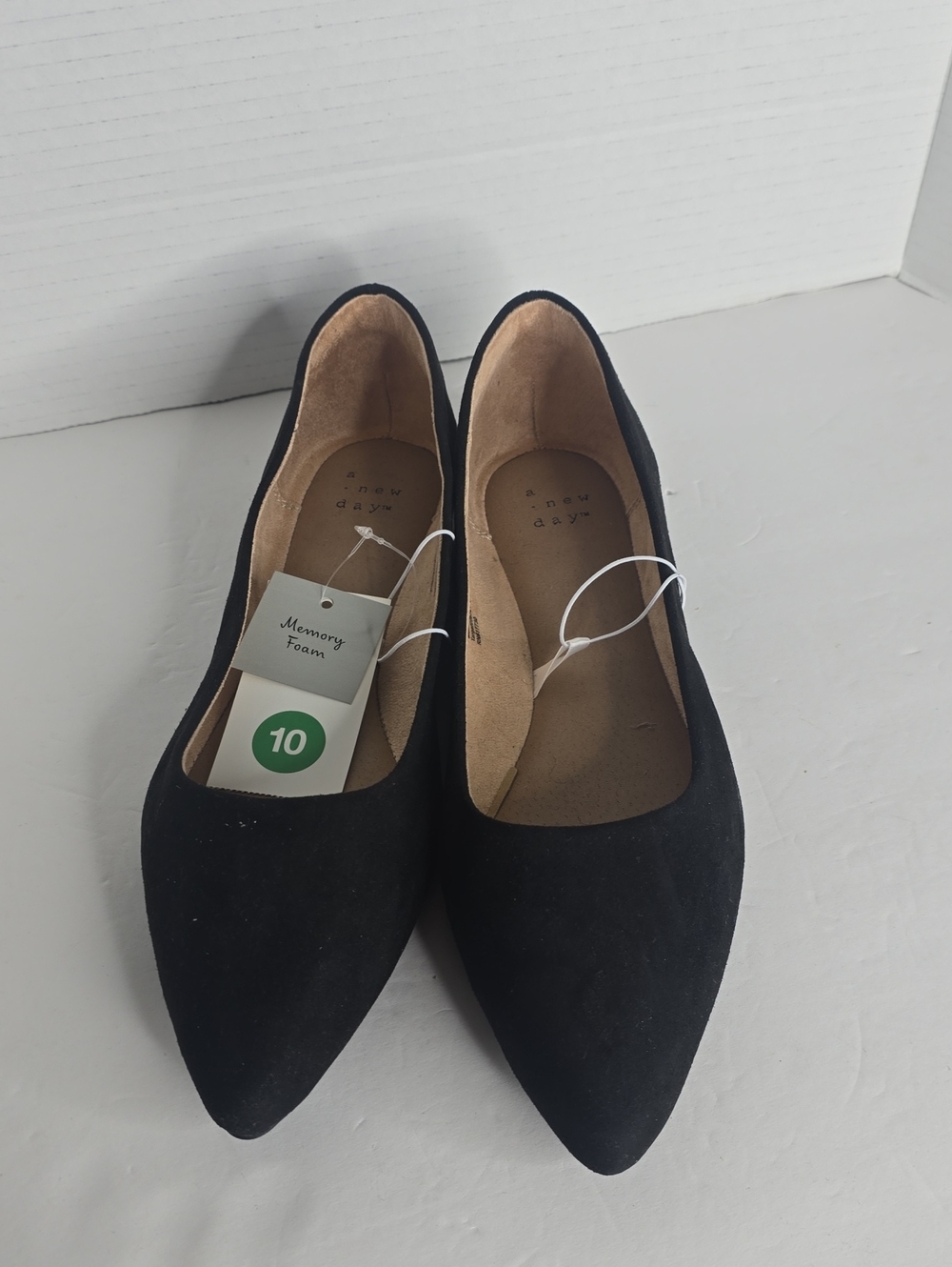 Women's Corinna Pointed Toe Ballet Flats Black A New Day Size 10 - Picture 9 of 9